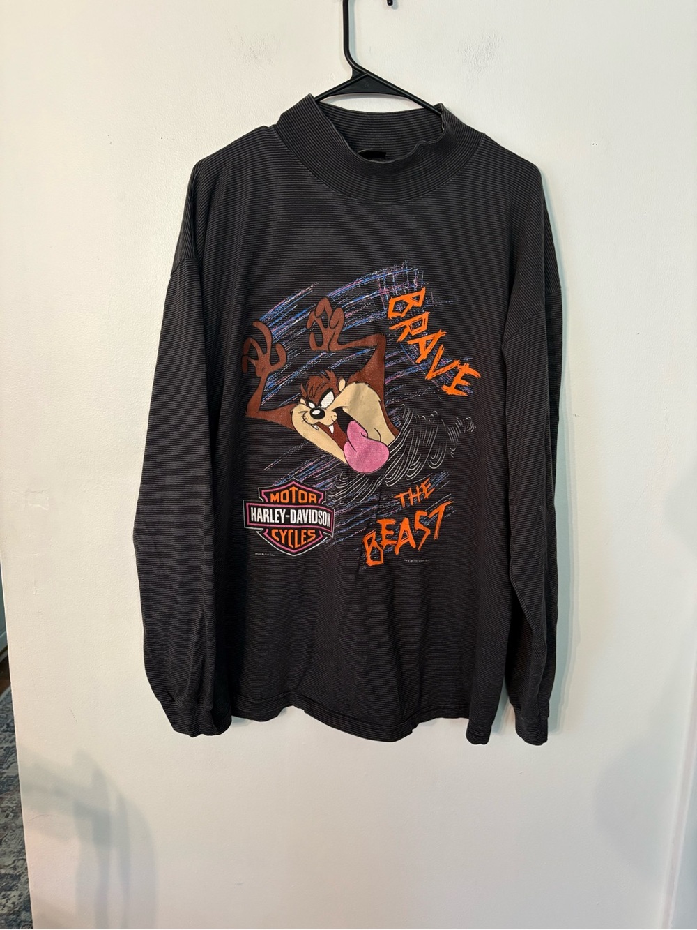 Harley-Davidson Black Long Sleeve 'Brave The Beast' Graphic Tee